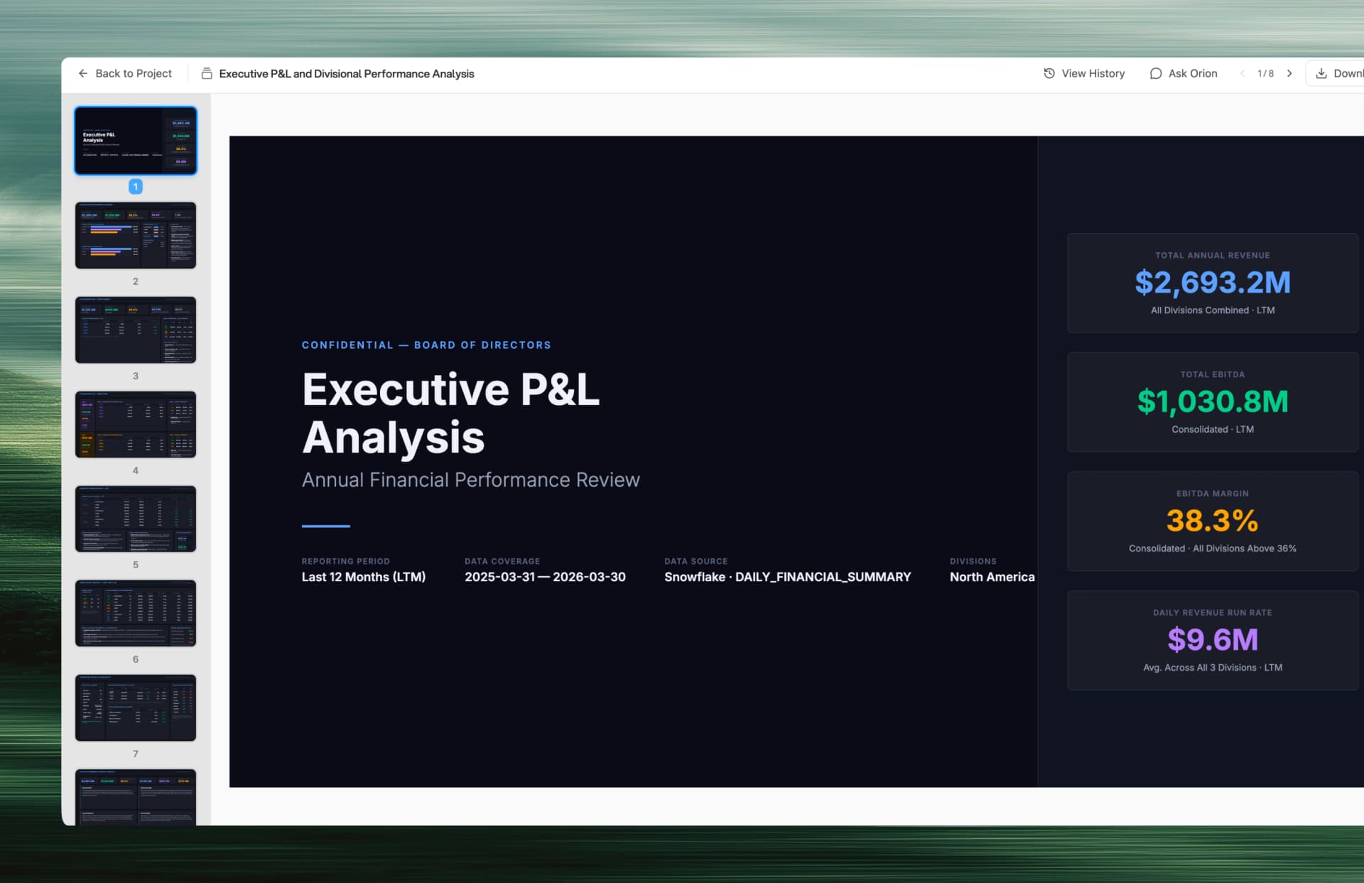 Automated fintech reports delivered on schedule