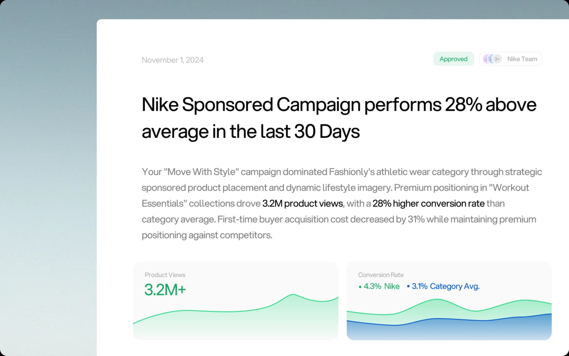 Orion generating data-driven stakeholder reports for board and investor meetings